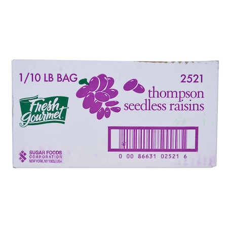 Fresh Gourmet Fresh Gourmet Yellow Frame Farms Thompson Seedless Raisins 10lbs 2521